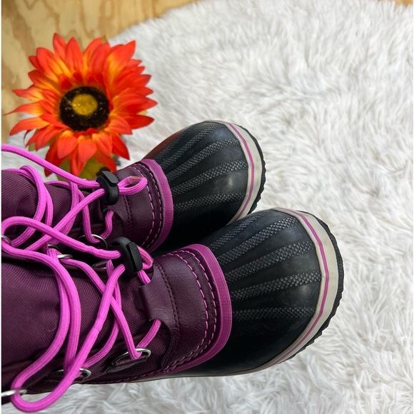 Sorel PAC Boots Purple Textile
Waterproof Rubber Removable Lining Size 2 - Picture 7 of 12